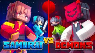 Thumbnail of the Minecraft Bedrock Marketplace product Samurai VS Demons created by FingerMaps.