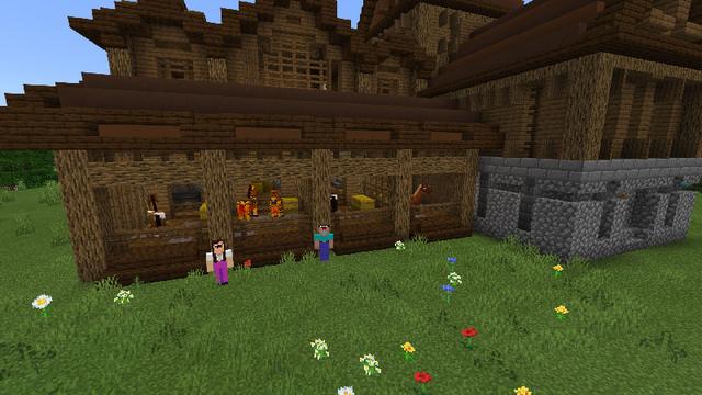 Screenshot of the Minecraft Bedrock Marketplace product PrestonPlayz Craftable Houses created by FireGames.