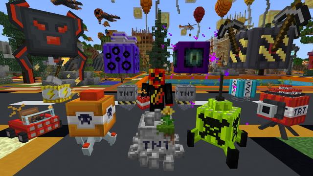 Screenshot of the Minecraft Bedrock Marketplace product PrestonPlayz TNT artesanal created by FireGames.