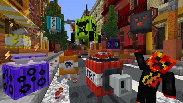 Screenshot of the Minecraft Bedrock Marketplace product PrestonPlayz TNT artesanal created by FireGames.
