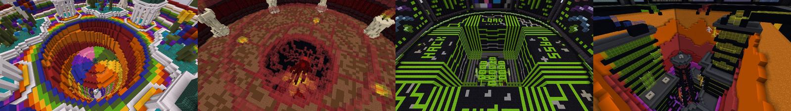 Panorama of the Minecraft Bedrock Marketplace product PrestonPlayz Droppers created by FireGames.