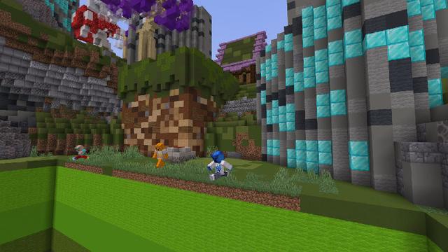 Screenshot of the Minecraft Bedrock Marketplace product PrestonPlayz Droppers created by FireGames.