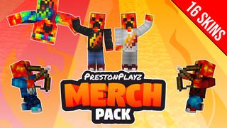 Thumbnail of the Minecraft Bedrock Marketplace product PrestonPlayz Merch Pack created by FireGames.