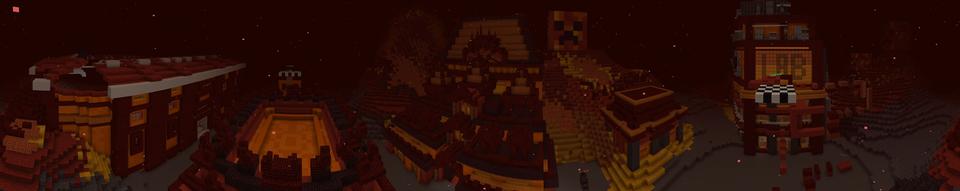 Panorama of the Minecraft Bedrock Marketplace product PrestonPlayz Planet created by FireGames.