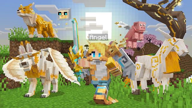 Screenshot of the Minecraft Bedrock Marketplace product Angels & Demons Add-On created by Float Studios.