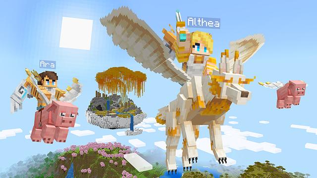 Screenshot of the Minecraft Bedrock Marketplace product Angels & Demons Add-On created by Float Studios.