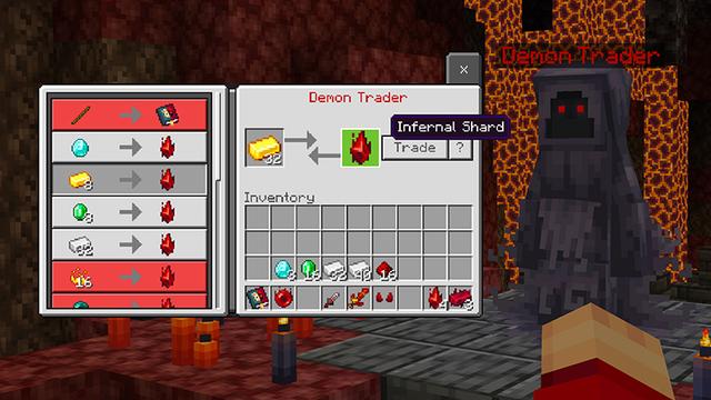 Screenshot of the Minecraft Bedrock Marketplace product Angels & Demons Add-On created by Float Studios.