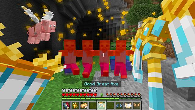 Screenshot of the Minecraft Bedrock Marketplace product Angels & Demons Add-On created by Float Studios.