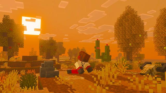 Screenshot of the Minecraft Bedrock Marketplace product Forest Craft Add-On created by Float Studios.