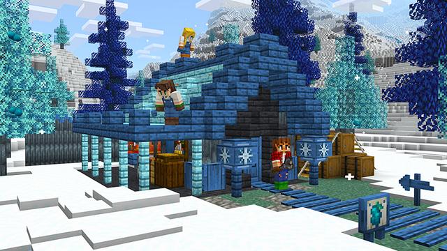 Screenshot of the Minecraft Bedrock Marketplace product Forest Craft Add-On created by Float Studios.