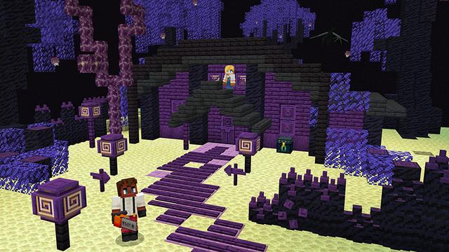 Screenshot of the Minecraft Bedrock Marketplace product Forest Craft Add-On created by Float Studios.