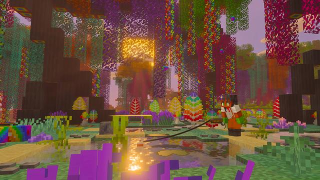 Screenshot of the Minecraft Bedrock Marketplace product Forest Craft Add-On created by Float Studios.