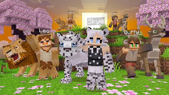 Screenshot of the Minecraft Bedrock Marketplace product Fur Craft Add-On created by Float Studios.