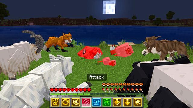 Screenshot of the Minecraft Bedrock Marketplace product Fur Craft Add-On created by Float Studios.