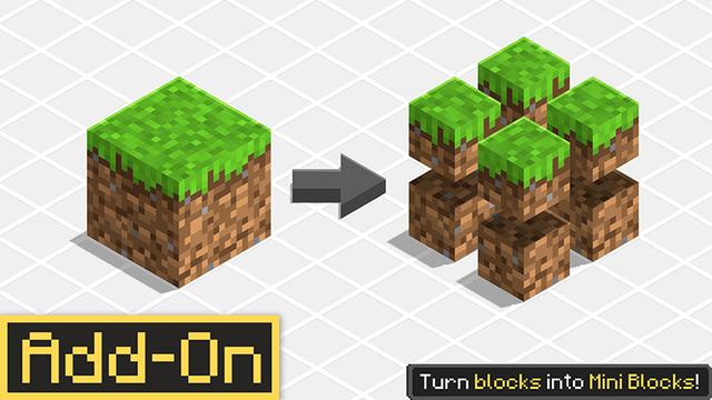 Thumbnail of the Minecraft Bedrock Marketplace product Mini Blocks Add-On V1.1 created by Float Studios.