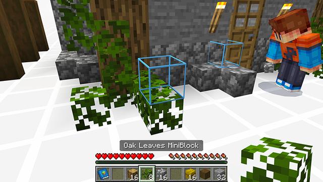 Screenshot of the Minecraft Bedrock Marketplace product Mini Blocks Add-On created by Float Studios.