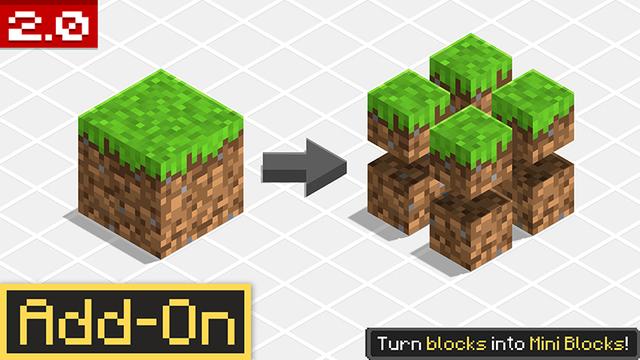 Thumbnail of the Minecraft Bedrock Marketplace product Mini Blocks Add-On created by Float Studios.