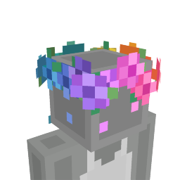 Thumbnail of the Minecraft Bedrock Marketplace product Rainbow Flower Crown created by Float Studios.