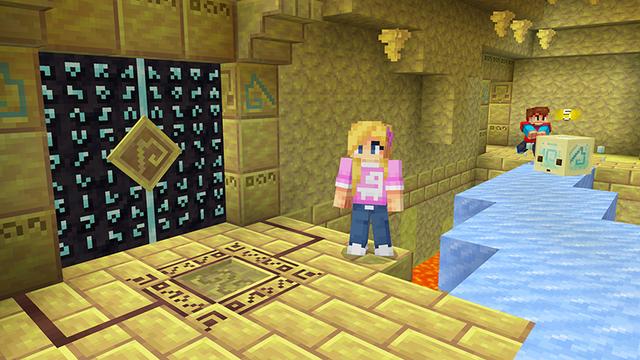 Screenshot of the Minecraft Bedrock Marketplace product Sulfur Strongholds Add-On created by Float Studios.