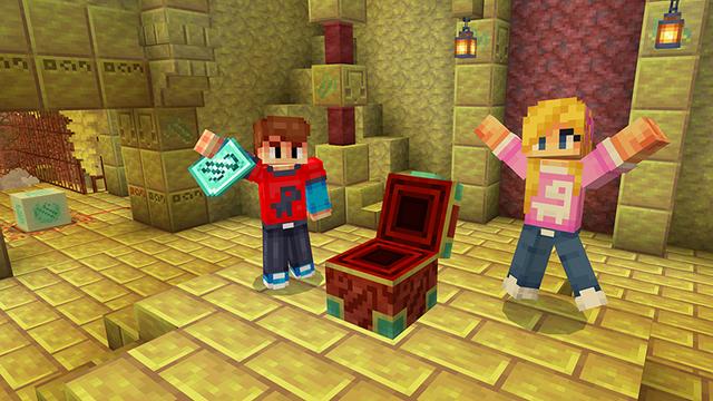 Screenshot of the Minecraft Bedrock Marketplace product Sulfur Strongholds Add-On created by Float Studios.
