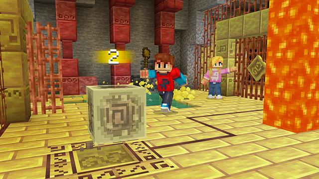 Screenshot of the Minecraft Bedrock Marketplace product Sulfur Strongholds Add-On created by Float Studios.