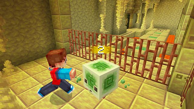Screenshot of the Minecraft Bedrock Marketplace product Sulfur Strongholds Add-On created by Float Studios.