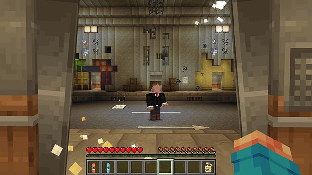 Screenshot of the Minecraft Bedrock Marketplace product The Backrooms Darkness created by Float Studios.