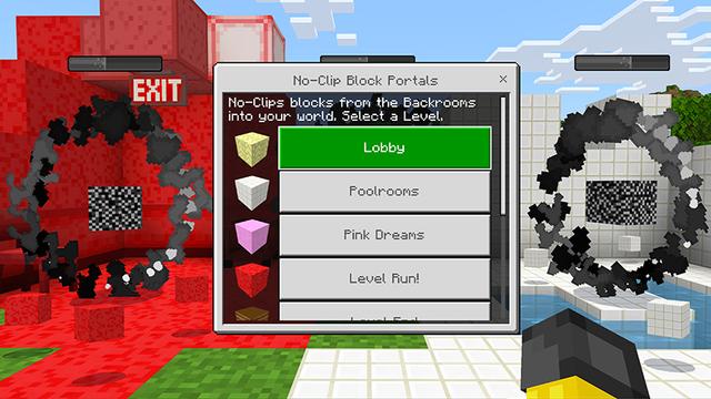 Screenshot of the Minecraft Bedrock Marketplace product El Add-On Backrooms V2.0 created by Float Studios.