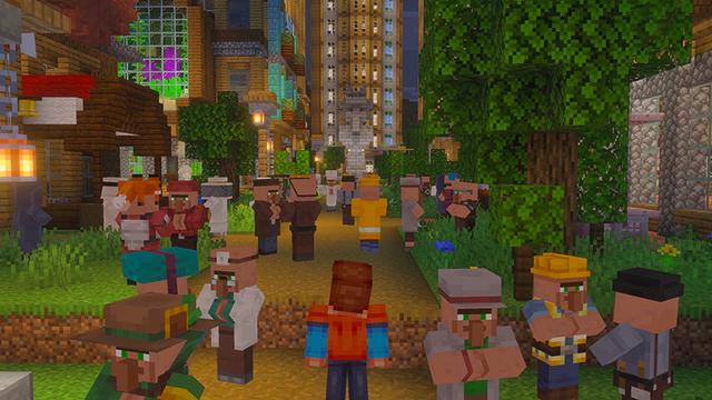 Screenshot of the Minecraft Bedrock Marketplace product Village Cities Add-On created by Float Studios.