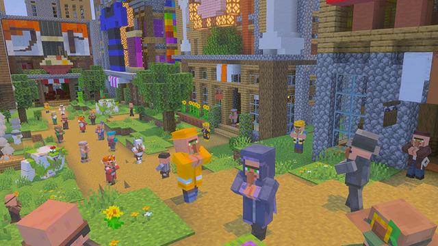 Screenshot of the Minecraft Bedrock Marketplace product Village Cities Add-On created by Float Studios.