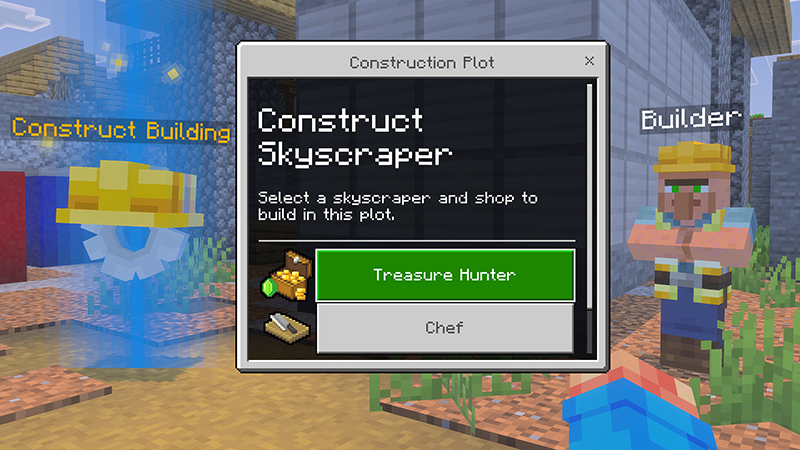 Screenshot of the Minecraft Bedrock Marketplace product Village Cities Add-On created by Float Studios.