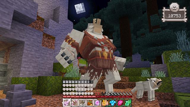Screenshot of the Minecraft Bedrock Marketplace product Wolf Evolve created by Float Studios.