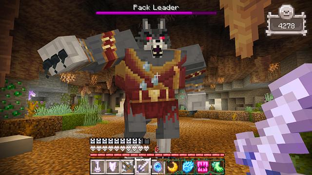 Screenshot of the Minecraft Bedrock Marketplace product Wolf Evolve created by Float Studios.