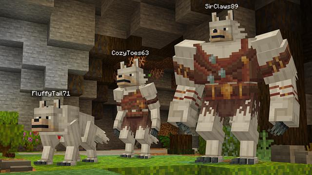 Screenshot of the Minecraft Bedrock Marketplace product Wolf Evolve created by Float Studios.