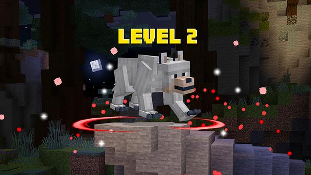Screenshot of the Minecraft Bedrock Marketplace product Wolf Evolve created by Float Studios.
