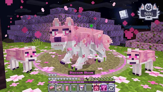 Screenshot of the Minecraft Bedrock Marketplace product Wolf Life created by Float Studios.