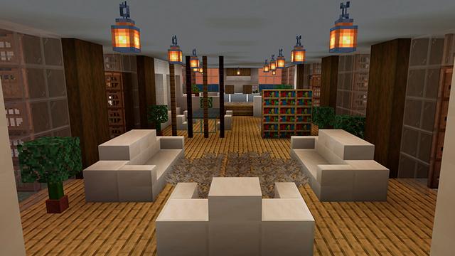 Screenshot of the Minecraft Bedrock Marketplace product Beach House created by Floruit.