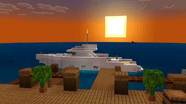 Screenshot of the Minecraft Bedrock Marketplace product Beach House created by Floruit.