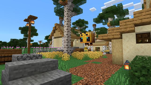 Screenshot of the Minecraft Bedrock Marketplace product Birch Village created by Floruit.