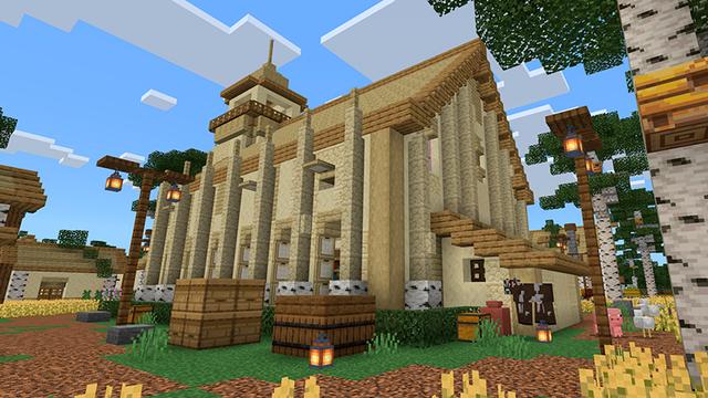 Screenshot of the Minecraft Bedrock Marketplace product Birch Village created by Floruit.