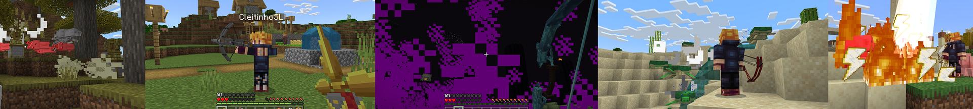 Panorama of the Minecraft Bedrock Marketplace product Bows+ created by Floruit.