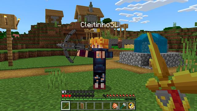 Screenshot of the Minecraft Bedrock Marketplace product Bows+ created by Floruit.