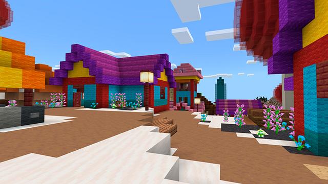 Screenshot of the Minecraft Bedrock Marketplace product Candy Adventure created by Floruit.