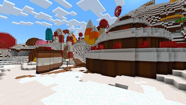 Screenshot of the Minecraft Bedrock Marketplace product Candy Adventure created by Floruit.