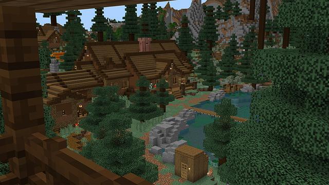 Screenshot of the Minecraft Bedrock Marketplace product Cozy Cabin created by Floruit.