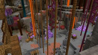 Screenshot of the Minecraft Bedrock Marketplace product Crystal Cliff created by Floruit.