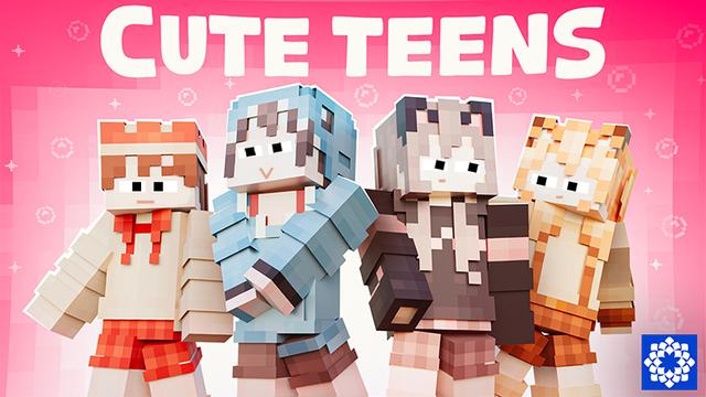 Thumbnail of the Minecraft Bedrock Marketplace product Cute Teens created by Floruit.
