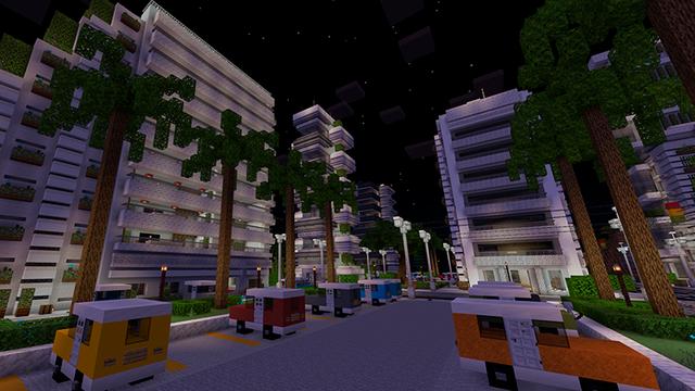 Screenshot of the Minecraft Bedrock Marketplace product Eco Towers created by Floruit.