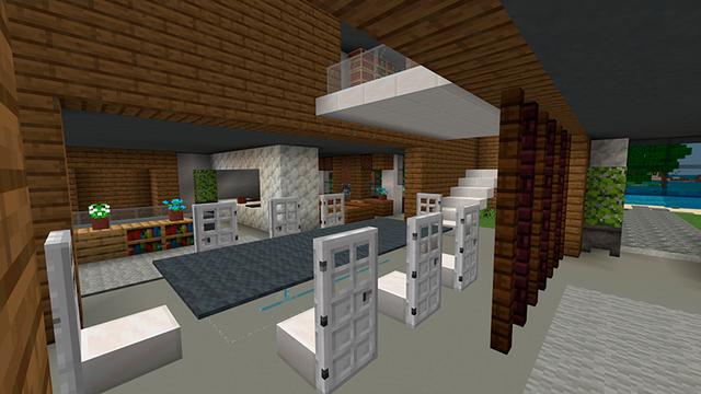 Screenshot of the Minecraft Bedrock Marketplace product Fancy Houses: Noob x Pro x God created by Floruit.