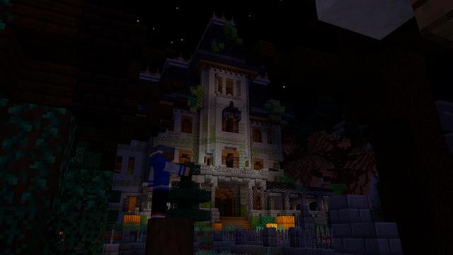 Screenshot of the Minecraft Bedrock Marketplace product Halloween Mansion created by Floruit.